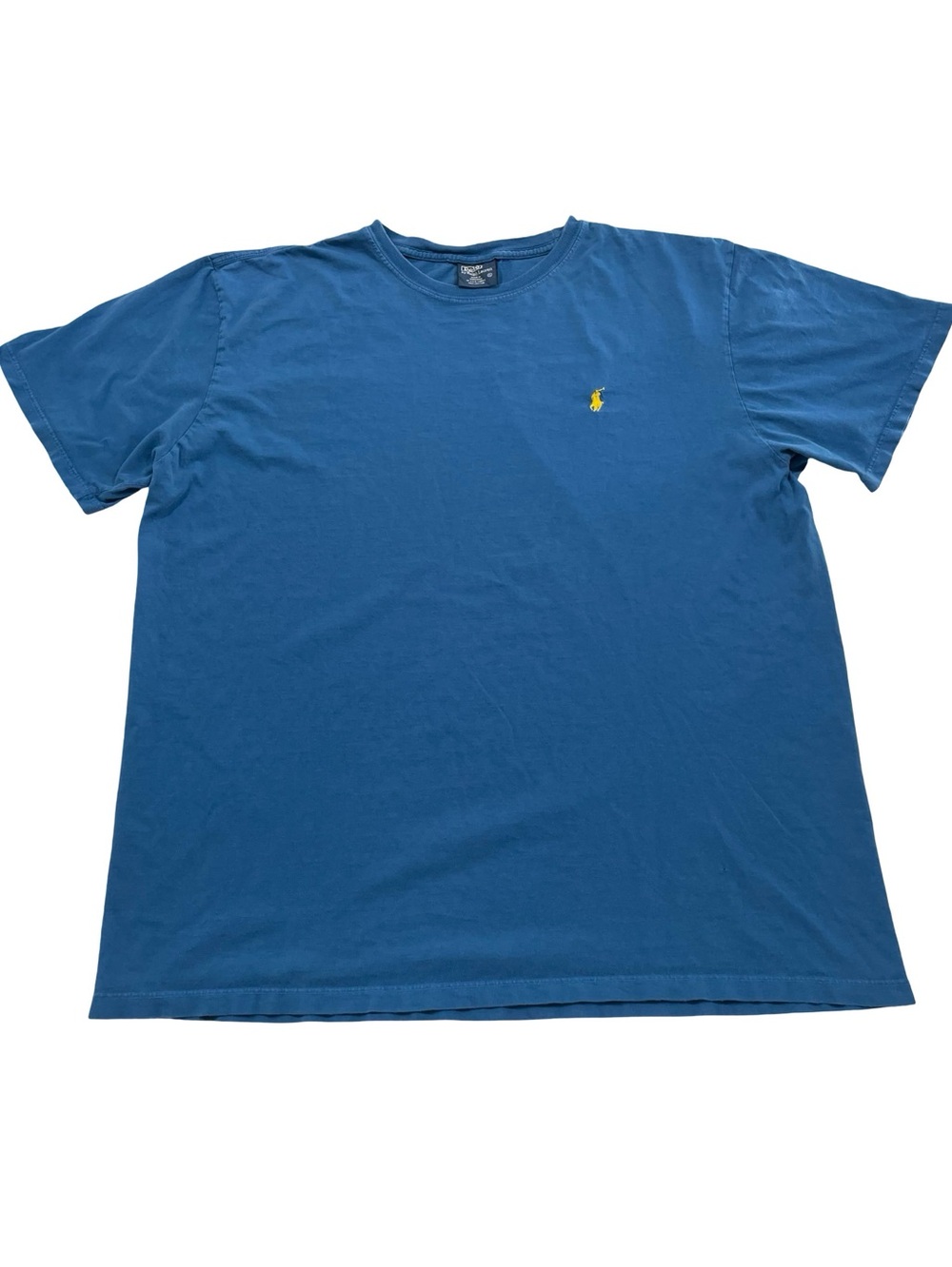 Polo Ralph Lauren One-Point Embroidered Logo Size XL Blue Tee (Retail $50)